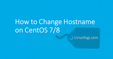 How to Change Hostname on CentOS 7/8